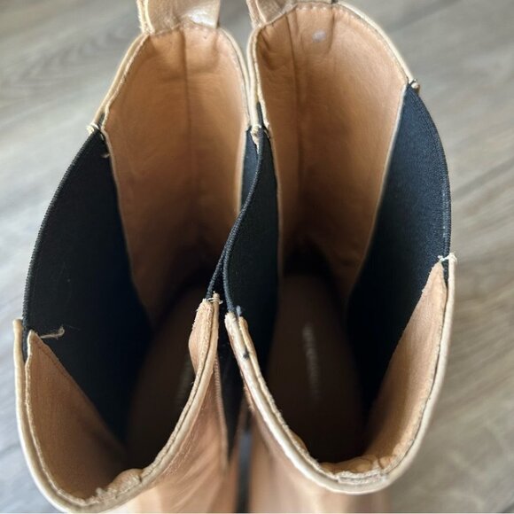 INTENTIONALLY BLANK  Bossy Leather Chunky Platform Chelsea Boots - Picture 7 of 16